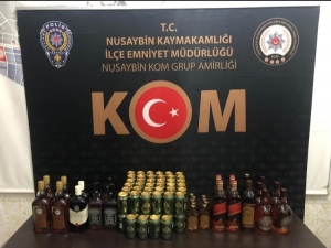 Mardin’de 91 Litre Kaçak İçki Ele Geçirildi