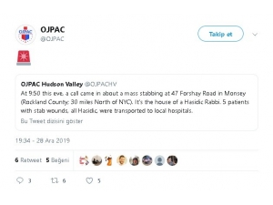 New York’ta Hahamın Evinde Saldırı: 5 Yaralı