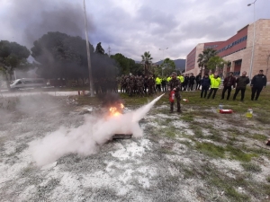 Emniyet Güçleri Yangın Eğitimi Aldı