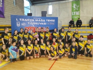 Lüleburgaz’da Trakya Masa Tenisi Turnuvası Düzenlendi