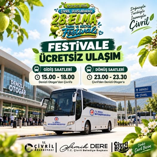 denizli-den-civril-elma-festivaline-ucretsiz-ulasim-saglanacak