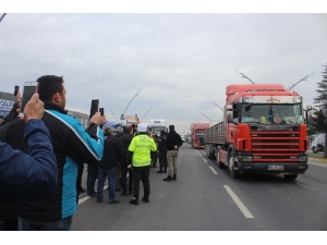 Uşak’ta Kamyoncu Esnafından ‘Dijital Takograf’ Eylemi