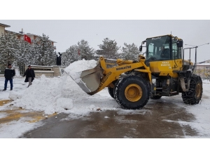 Aşkale’de Karla Mücadele Seferberliği
