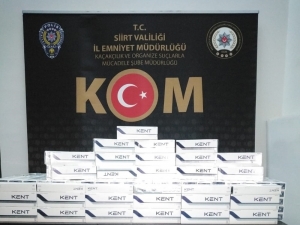 Siirt’te 3 Bin 400 Paket Kaçak Sigara Ele Geçirildi