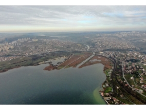 Kanal İstanbul Güzergahı Havadan Görüntülendi