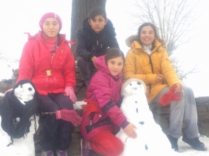 Karın Keyfini Yine Çocuklar Çıkardı