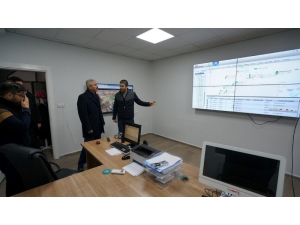 Emniyet Müdürü Ergüder, Otobüs İzlem Merkezini Gezdi