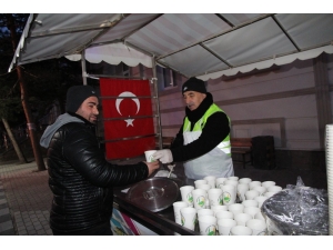 Belediyeden Sabahları Sıcak Çorba İkramı