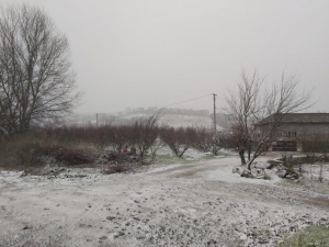 Lapseki İlçe Merkezi Beyaza Büründü