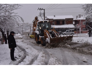 Çan Belediyesi Karla Mücadele Çalışmalarını Sürdürüyor