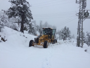 Yaz Turizminin Merkezi Kaş’ta Karla Mücadele Çalışmaları