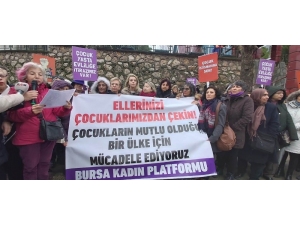 Bursa Kadın Platformu Cinsel İstismara Karşı Toplandı