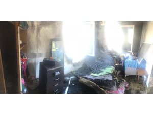 Devrilen Soba Yangına Neden Oldu