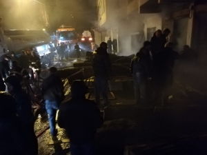 Kereste Atölyesinde Çıkan Yangın Korkuttu