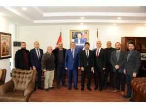 Mhp İl Başkanı Alıcık, Rektör Aldemir’i Ziyaret Etti