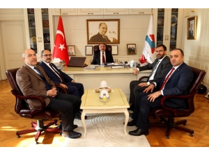 Aiçü Rektörü Prof. Dr. Karabulut, Demir Ve Çintimar’ı Misafir Etti