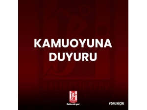 Balıkesirspor’da Şok Gelişme