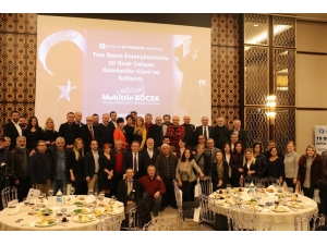 Başkan Böcek, Gazetecileri Ağırladı