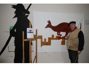 Mardinli Ressam Avustralya’daki Yangını Tuvaline İşledi