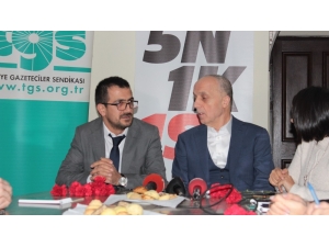 Türk-iş Konfederasyonu Başkanı Atalay: “Bağımsız Ve Tarafsız Gazetecilere Dünyada Olduğu Gibi Bizim De İhtiyacımız Var”
