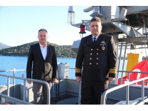 Askeri Gemi Mustafa Ertuğrul İçin Kaş’a Demirledi