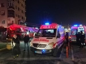 Olası Faciayı Apartman Görevlisi Engelledi