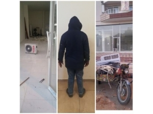 Çaldığı Klimayla Kaçarken Yakalandı