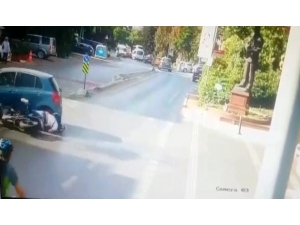 Beşiktaş’ta Yürekleri Ağza Getiren Kaza Kamerada