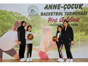 Anne-çocuk Basketbol Turnuvasında Renkli Görüntüler Yaşandı