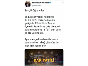 Van’da Eğitime Kar Tatili