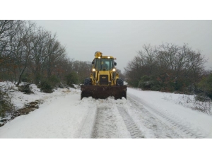 Belediye Ekipleri Karla Mücadele Ediyor