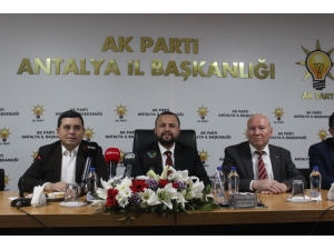 Ak Parti İl Başkanı Taş’tan, Muratpaşa Belediyesi’nin Arazi Satışı Açıklaması