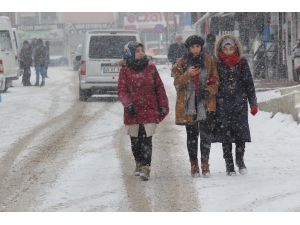 Başkale’de Kar Yağışı