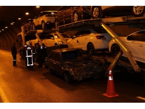 Tünelde Korkutan Kaza