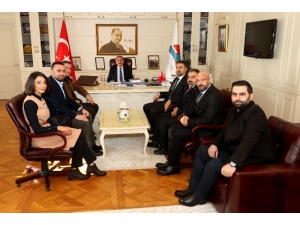 Aiçü Rektörü Prof. Dr. Karabulut, Müsiad Heyetini Kabul Etti