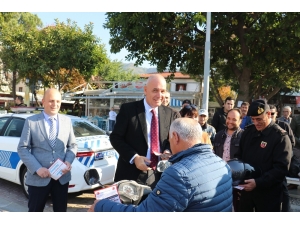 Kaymakam Aksoy Denetime Katıldı, Kasksız Sürücüleri Uyardı