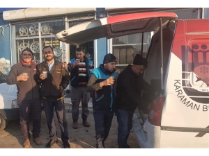 Karaman Belediyesinden Esnafa Sıcak Çorba