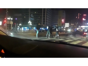 Başkent’te ‘Yarış’ Kavgası Kamerada