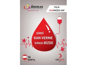 Özel Medikar Hastanesi Kan Bağışına Destek Verecek