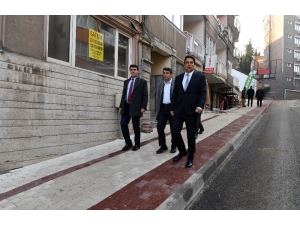 Çekirge’de Kaldırımlar Genişledi