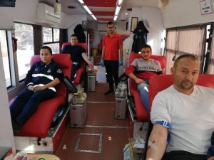 Zabıta Memurlarından Kan Bağışına Destek