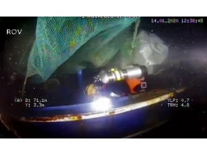 sarıyer’de Batan Geminin Enkazı Görüntülendi