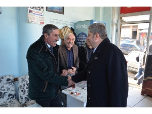 Kaymakam Şahin Ve Başkan Altun Esnafı Ziyaret Etti
