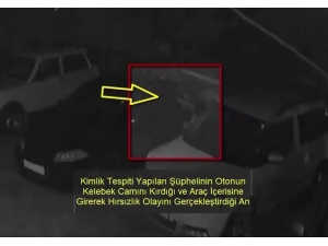 Park Halindeki Araçları Soydu, Kameralara Yakalandı