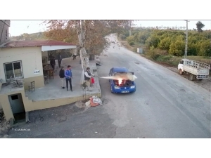 Isınması İçin Çalışır Halde Bırakılan Lpg’li Otomobilde Yangın