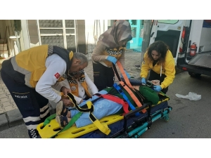 Tezgahtan Düşen Kadın Yaralandı