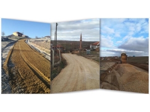 Kırşehir’de Yol Yapım Çalışmaları