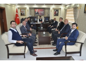 Kamu-sen Başkanı Ahmet Çalışkan’dan Kaymakam Coşkuna Ziyaret