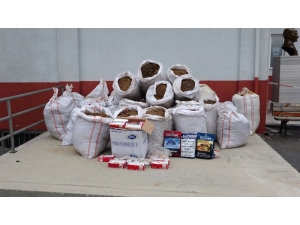 Ergene’de 1 Ton Kaçak Tütün Ele Geçirildi