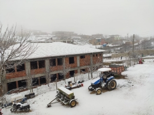 Kar Mazıdağı’nı Beyaza Bürüdü
